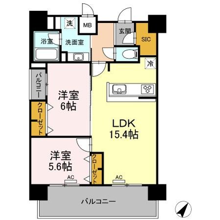 ALOFTⅡ（D)の物件間取画像